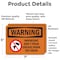 Signmission Important Don't Pour Grease With Symbol, 7 in W x Rectangle, Vinyl Decal OS-2PACK-WS-D-57-L-12197 - alternate 5